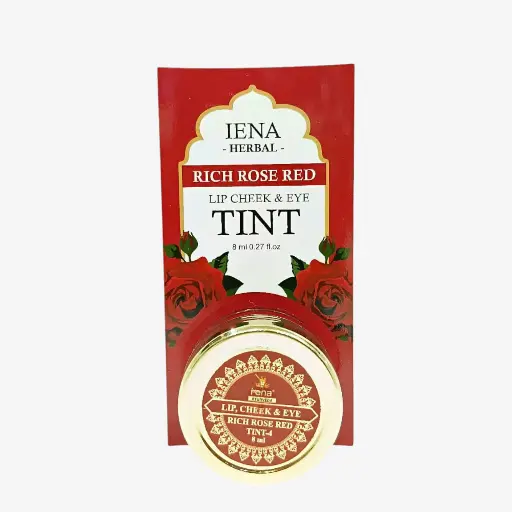 Rich Rose Red Herbal Lip Tint - 8 GM (Trending)